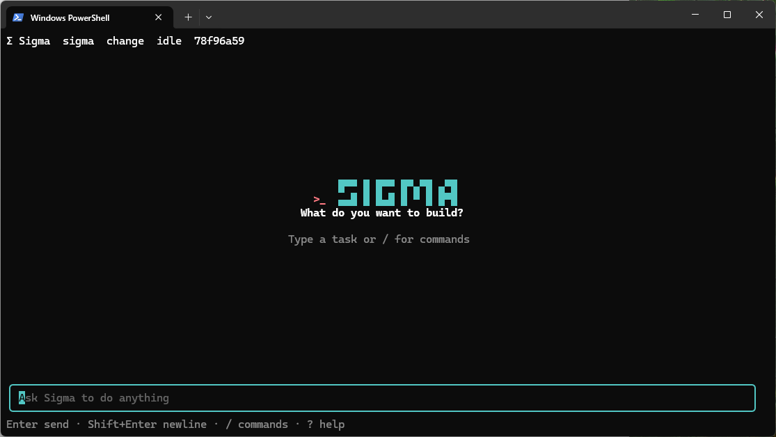 Sigma Code 终端界面